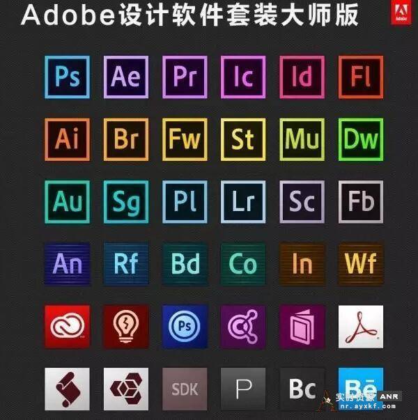 Adobe系列全家桶大师版 开心版 网络资源 图1张